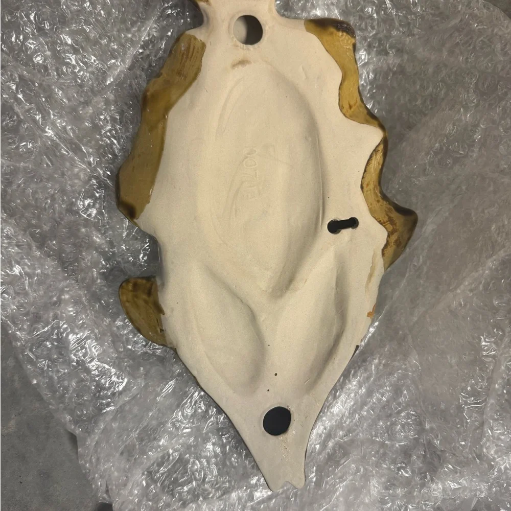Ceramic Striped Fish Decor French majolica